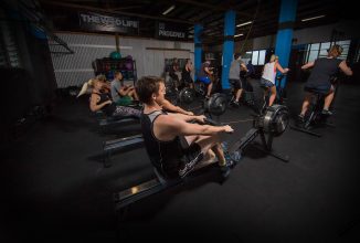 Group of people training in the gym at Marlin Coast CrossFit in Smithfield, Cairns.